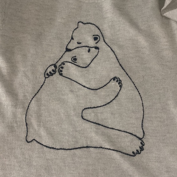 J crew Embroidered polar bear hug Teddie sweater sz S - Picture 7 of 7